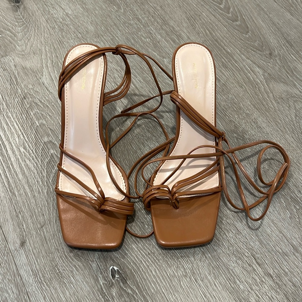 Ankle wrap heels